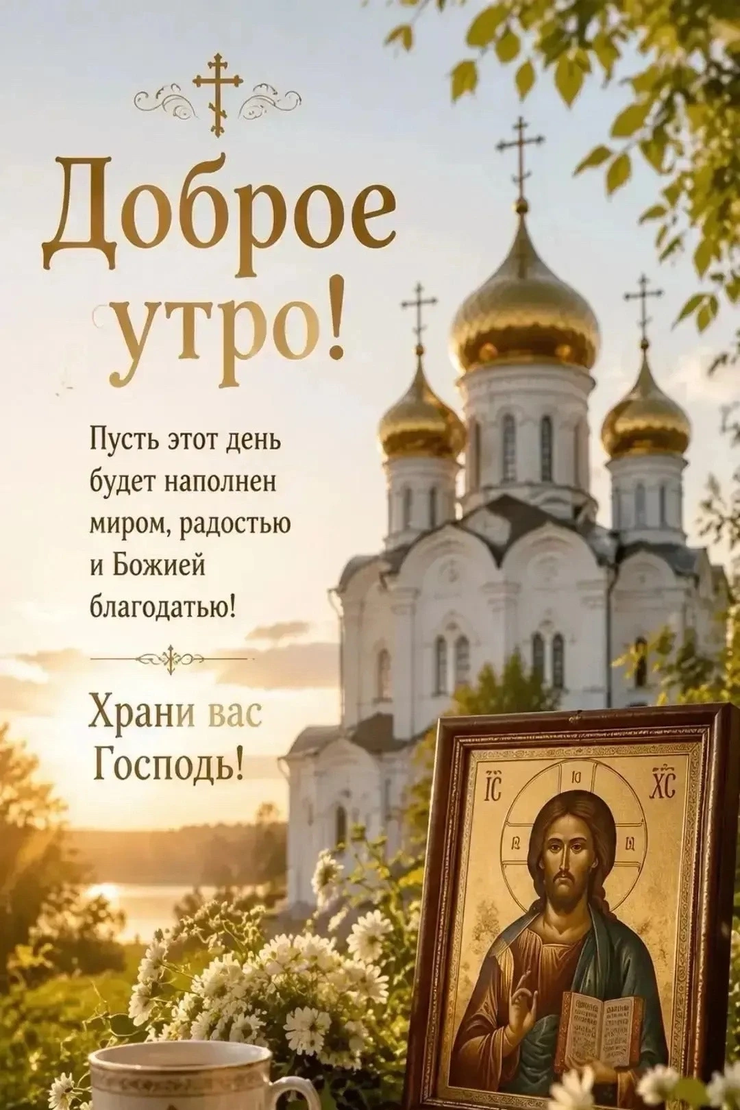 Доброе утро! С Воскресным днём вас! Мира, добра, терпения!