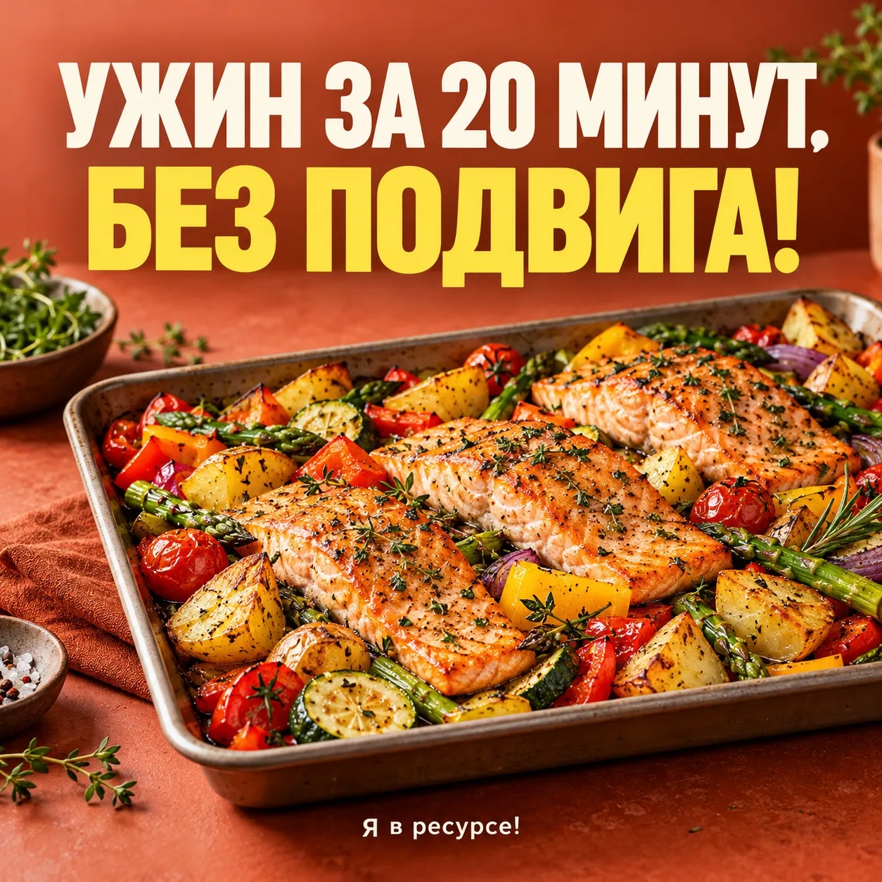 🐟 Ужин за 20 минут. Без подвига!