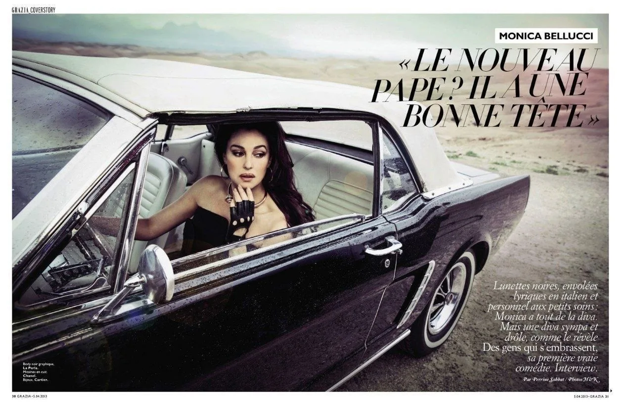 Апрель 2013 год, Моника Беллуччи для французского издания Grazia