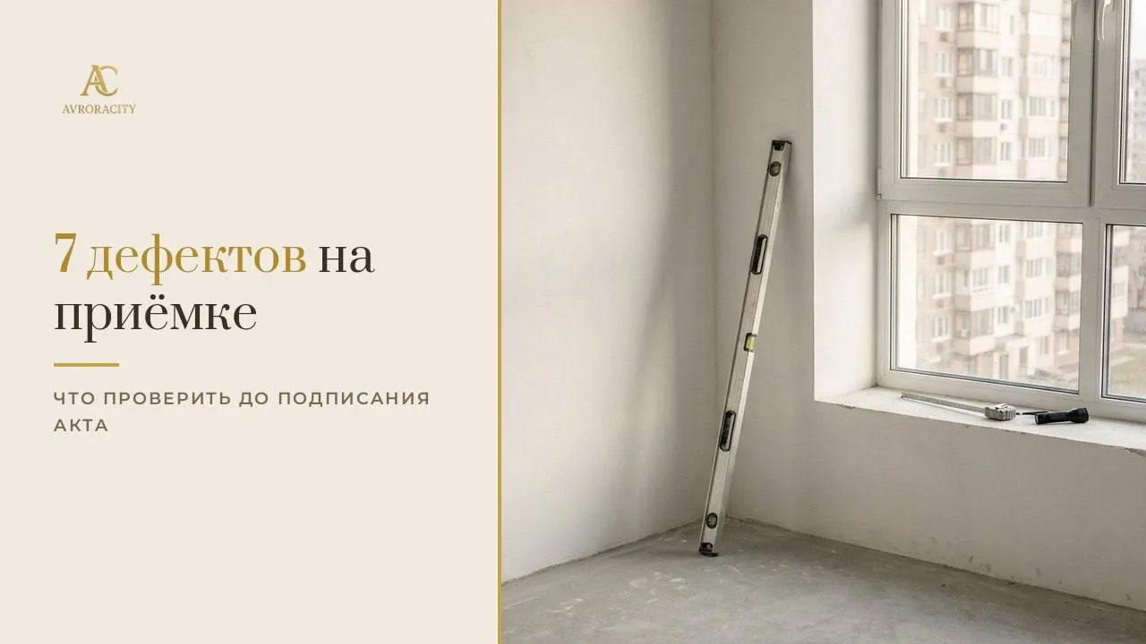 ❌ Топ-7 дефектов, которые находят на приёмке квартиры