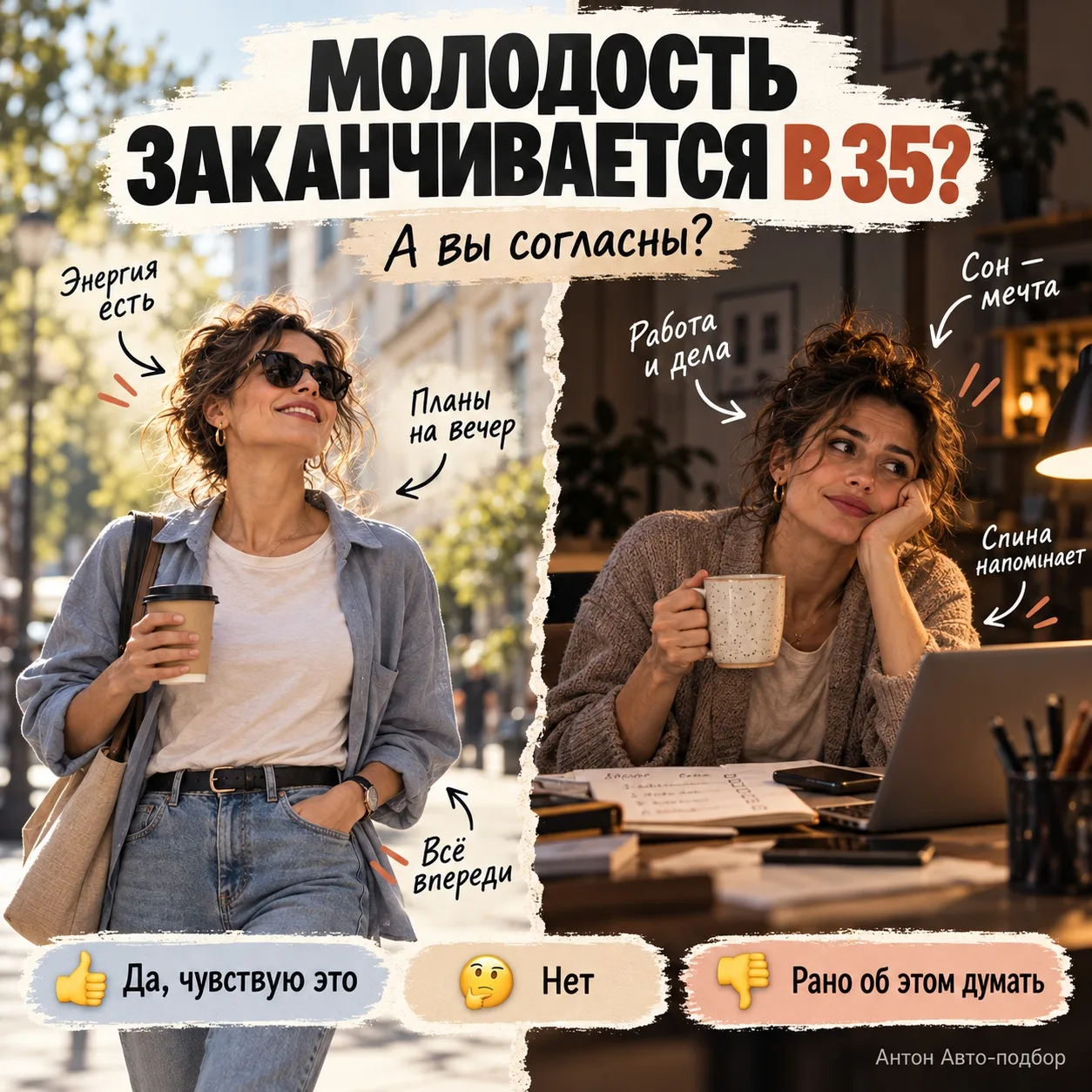 Молодость заканчивается в 35