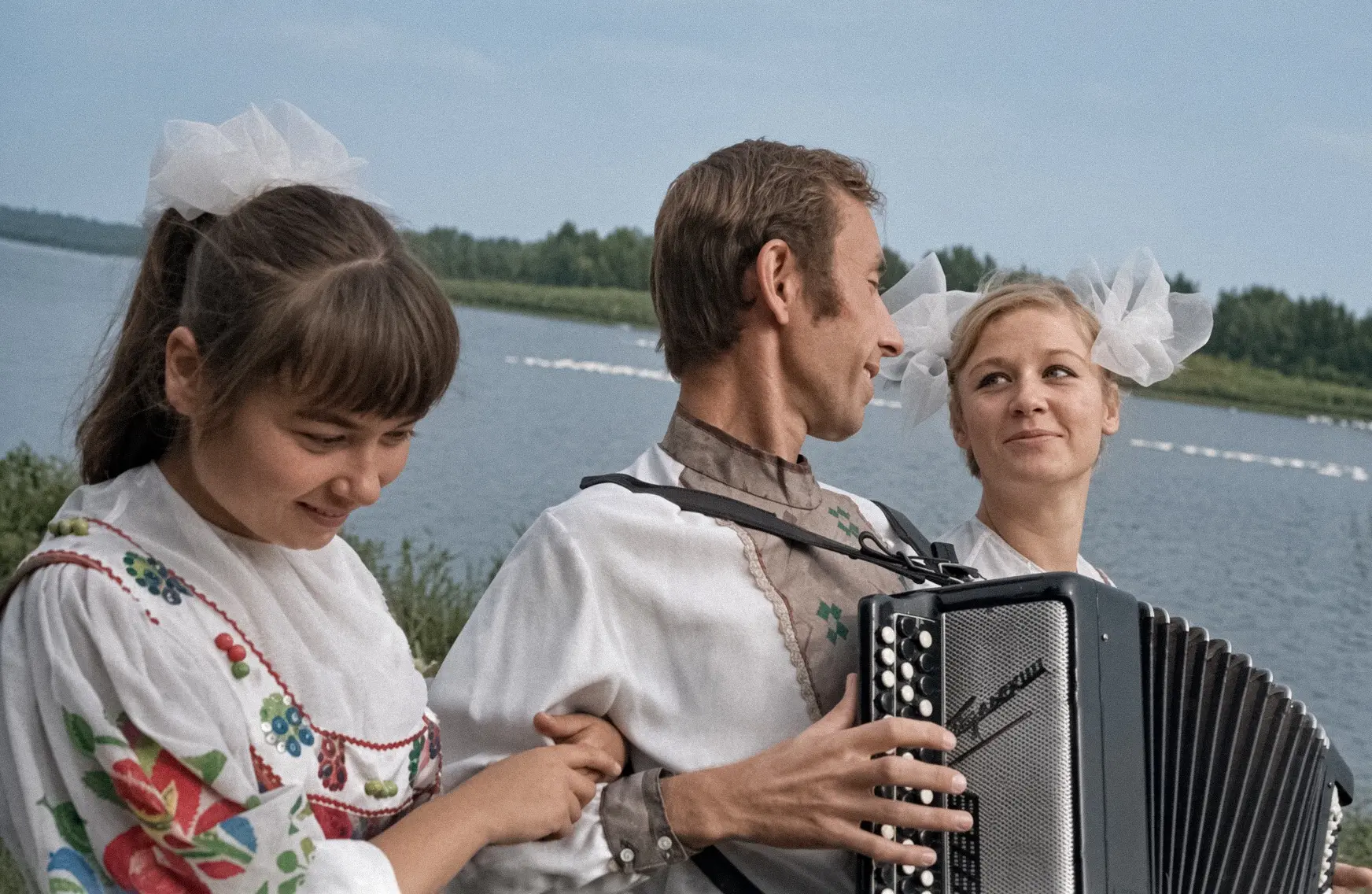 Жители Кубанской станицы Новоминская в Краснодарском крае, 1970 год.
