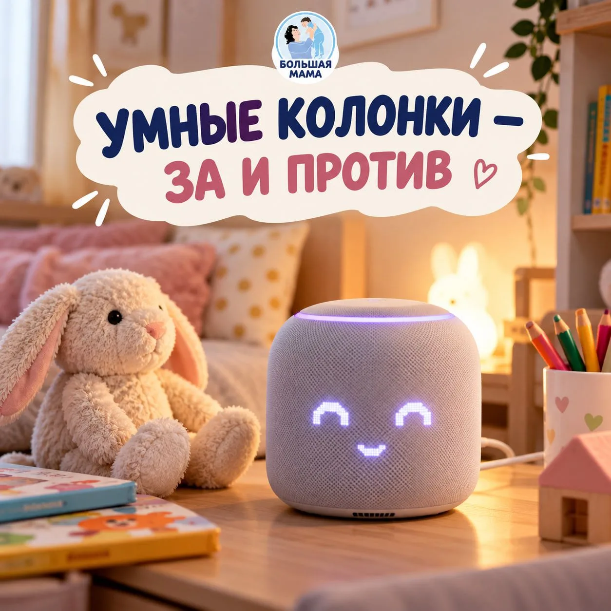 Умная колонка для ребенка — все за и против | Советы родителям https://knigkaskazok.ru/...