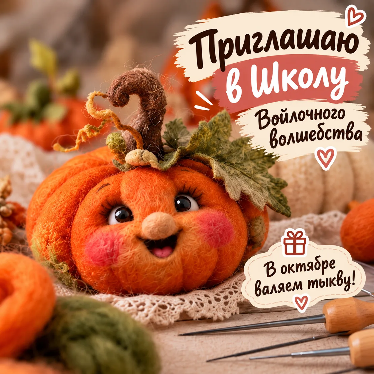 🍂 Девочки, приглашаю вас в «Школу Войлочного волшебства»!