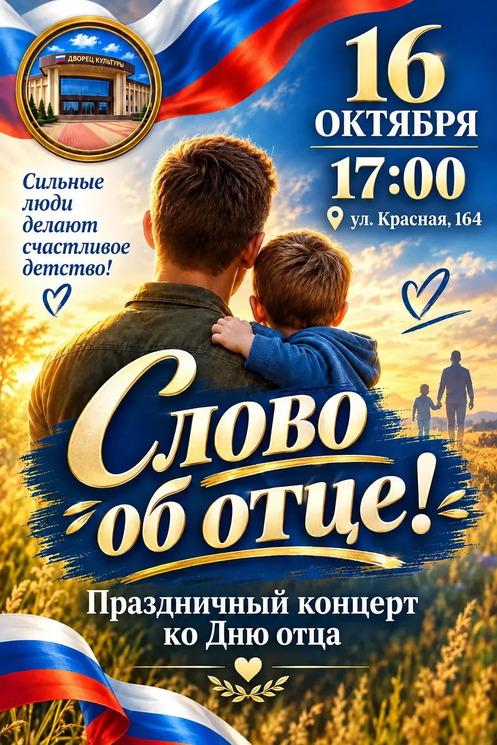 Районный дворец культуры приглашает на концерт, посвященный Дню Отца!🎉