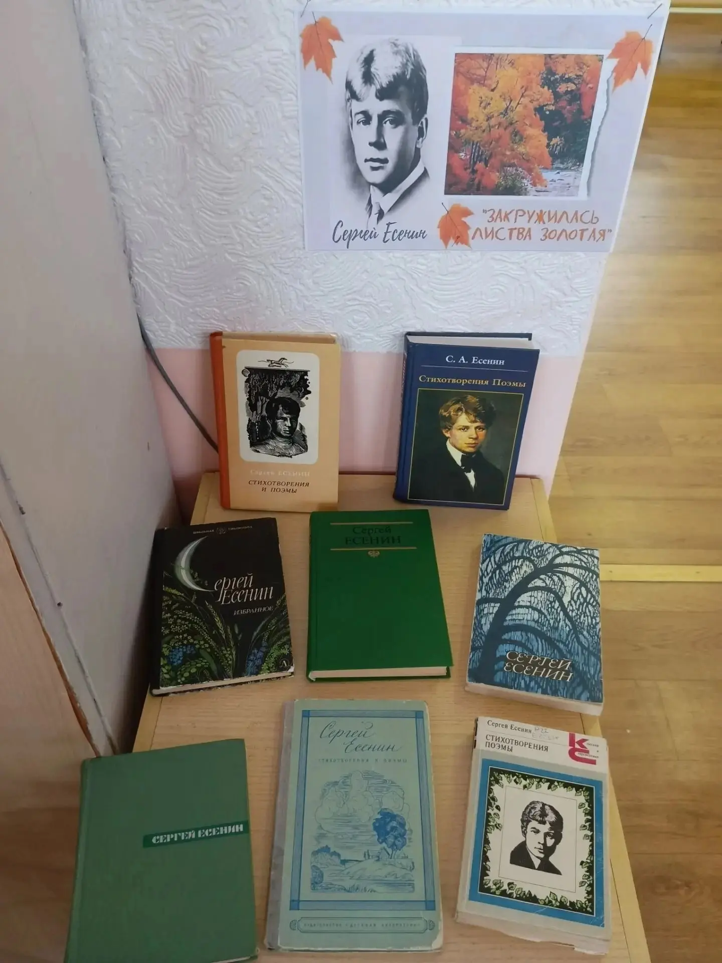 🍂Осенняя выставка «Закружилась листва золотая» в Библиотеке п. Третий Северный