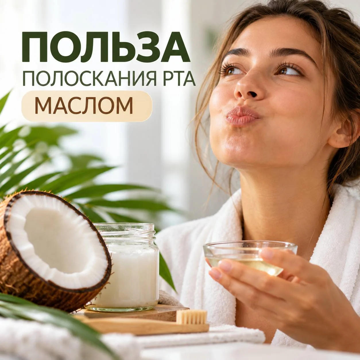 🥥 ЗАЧЕМ ПОЛОСКАТЬ РОТ КОКОСОВЫМ МАСЛОМ?