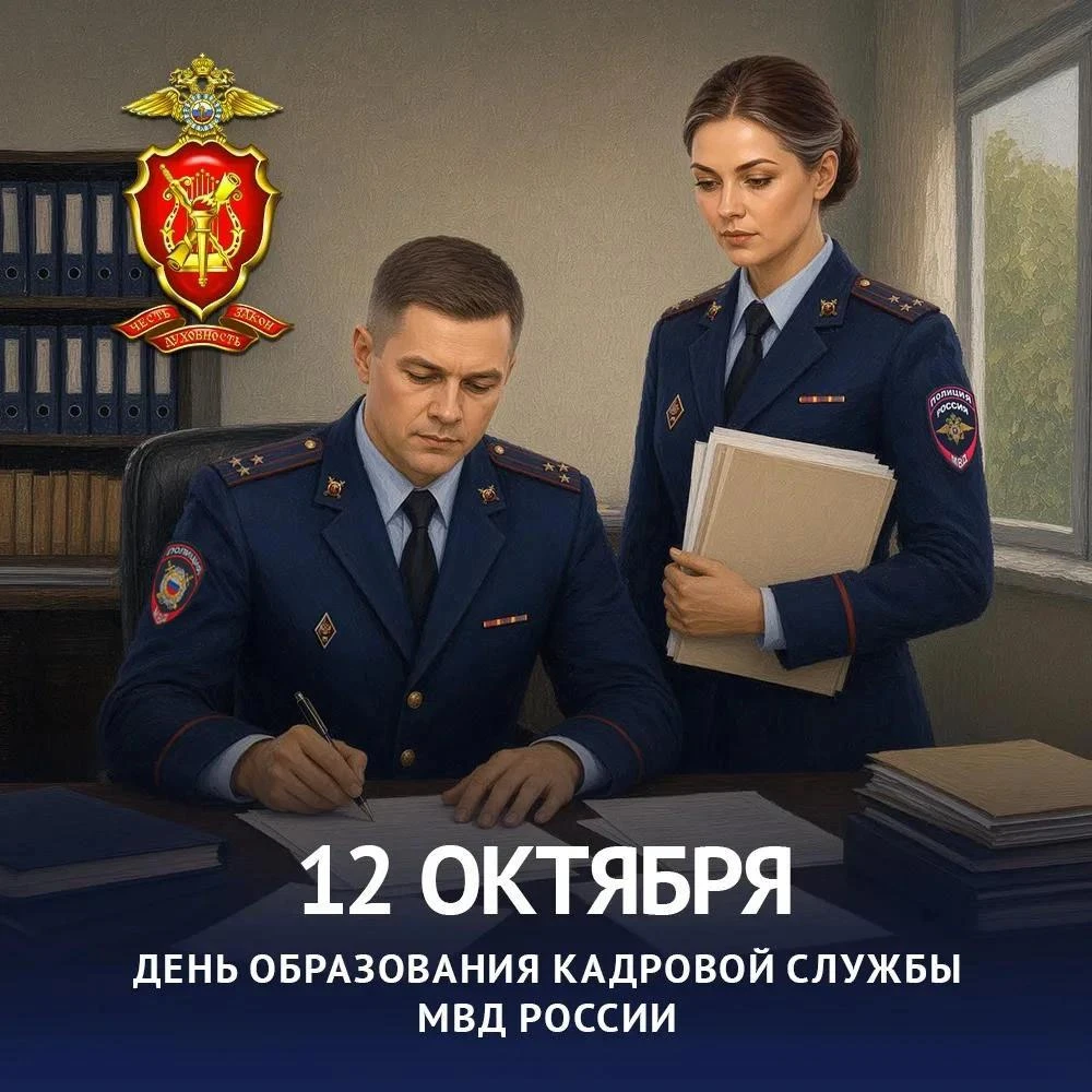 Сегодня исполняется 108 лет со дня образования кадровой службы в системе органов внутре...