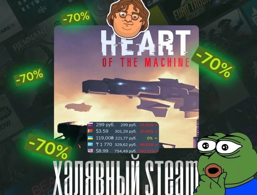 🤦‍♂️ За 300₽ можно игру и получше купить — Heart of the Machine получила скидку7️⃣0️⃣