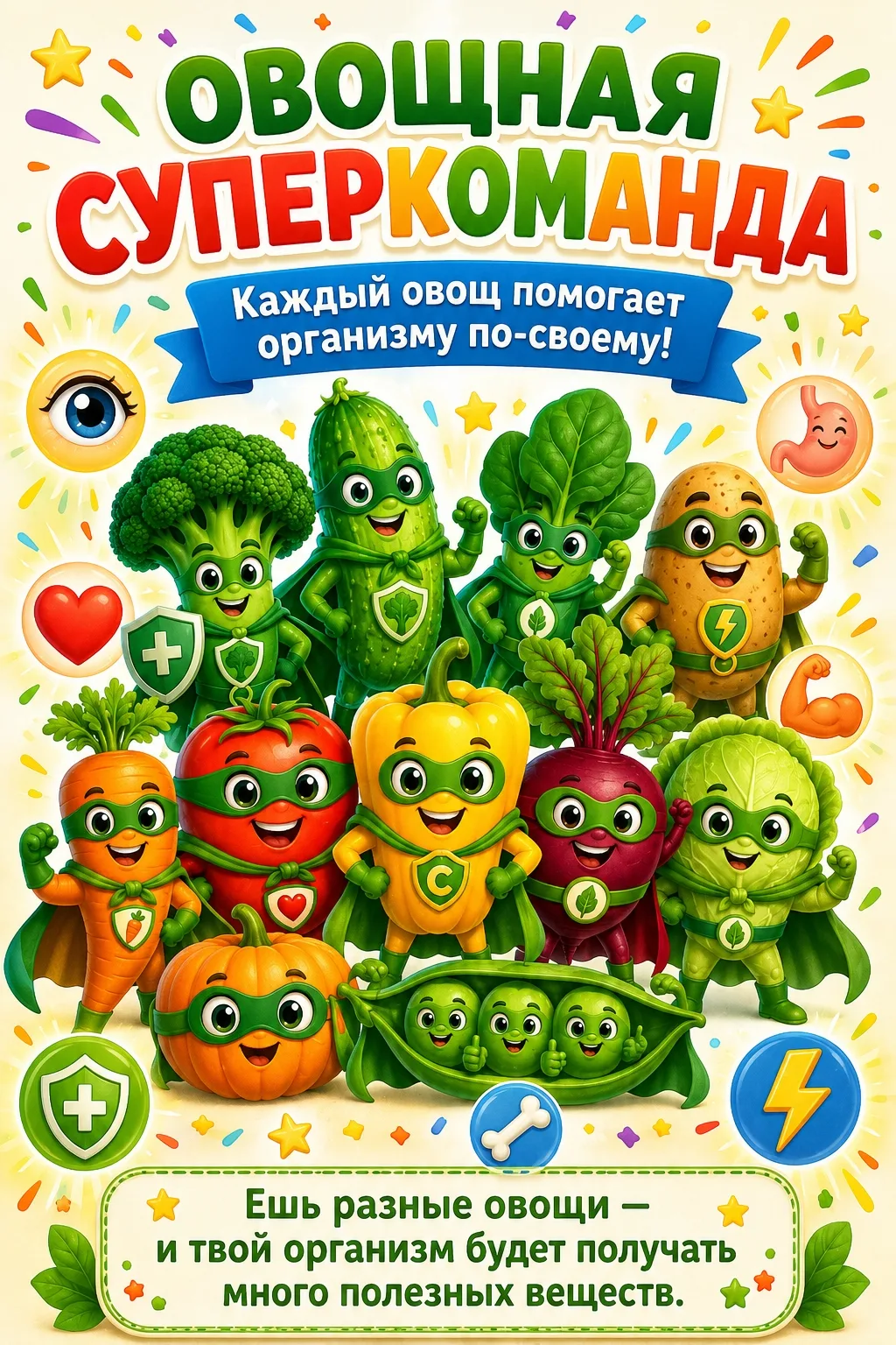🥦 ОВОЩНАЯ СУПЕРКОМАНДА