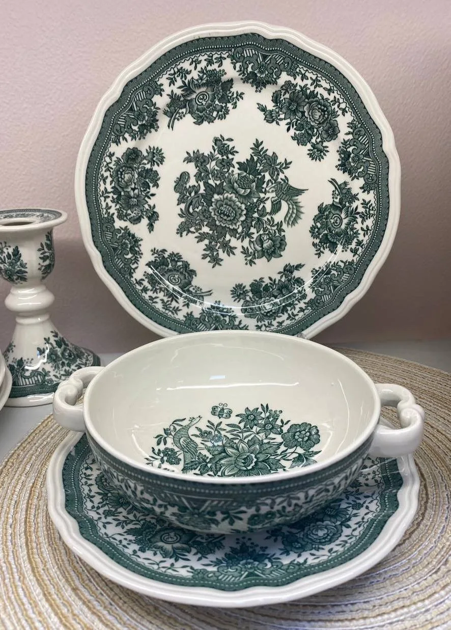💚Бульонные пары Villeroy&Boch Fasan в красивом зеленом цвете 0.26л- 3100 руб 3690 руб.