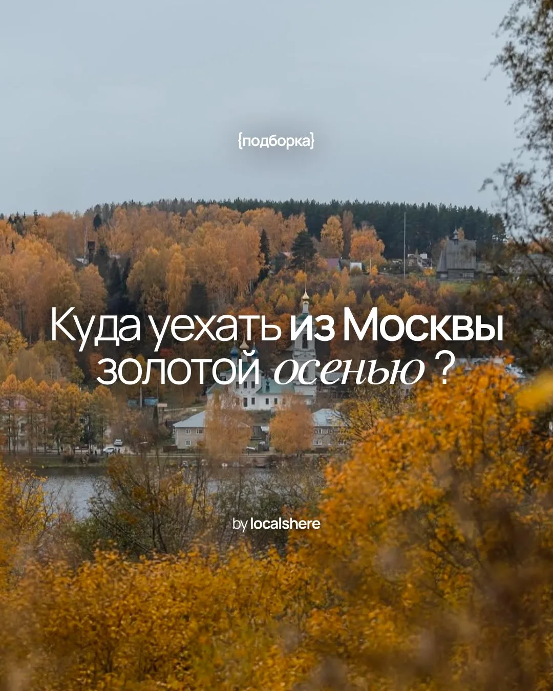 Куда поехать из Москвы за золотой осенью?