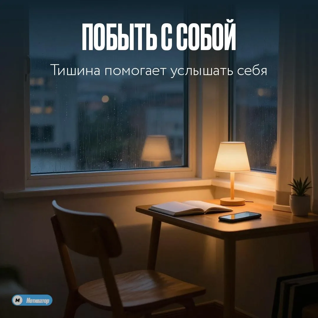 🌙 Когда вы в последний раз были наедине с собой?