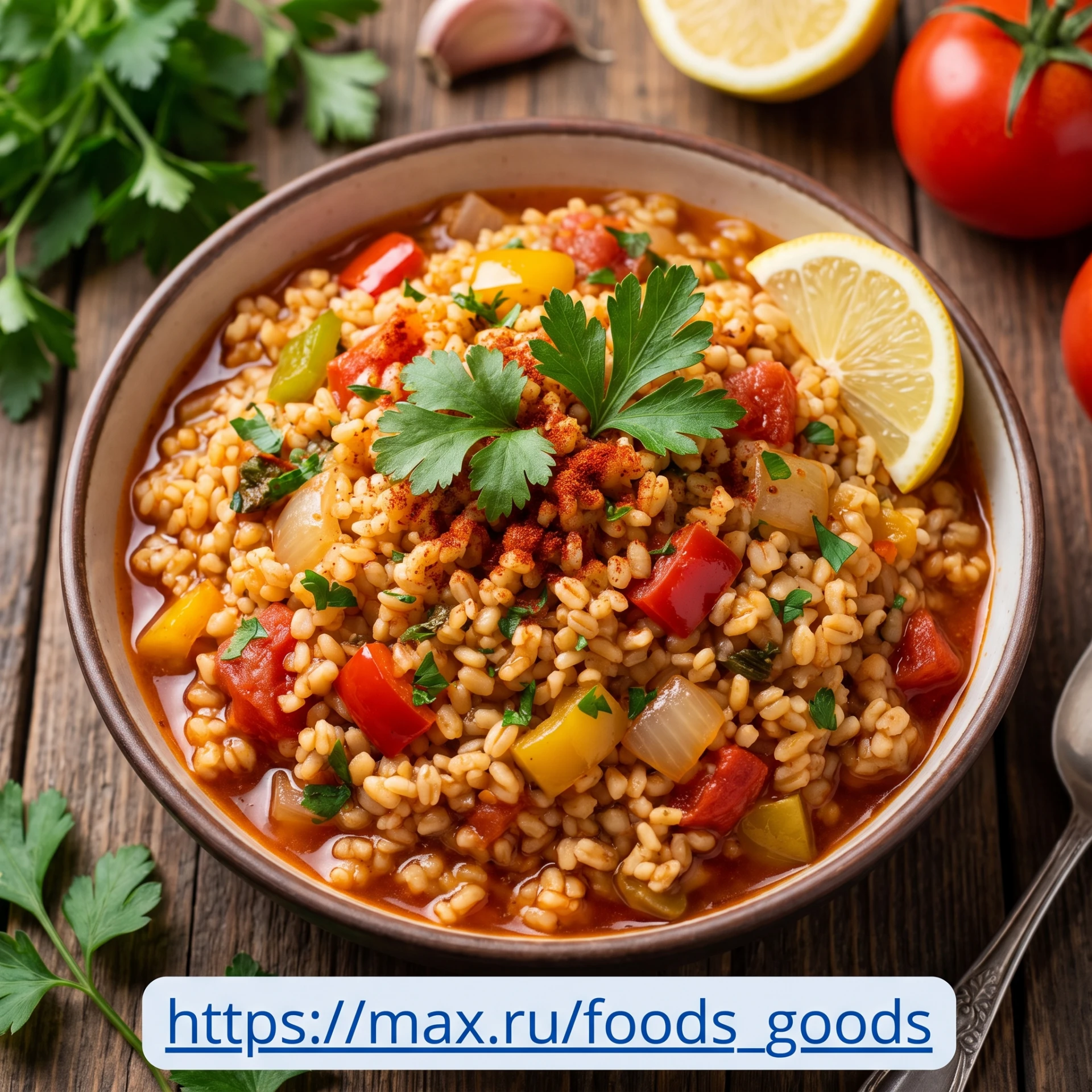 🌾 Булгур по‑турецки — ароматный, пряный и очень уютный гарнир! 😋