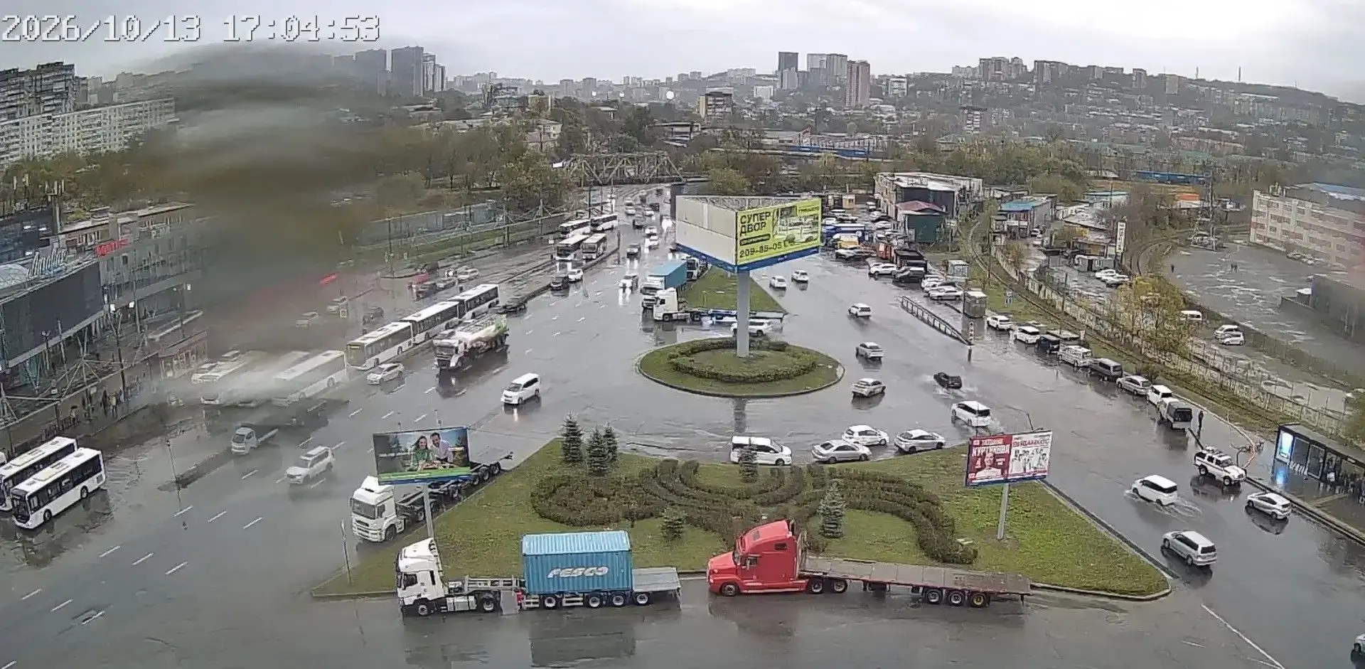✅Дорожная обстановка на улицах Владивостока на этот час.