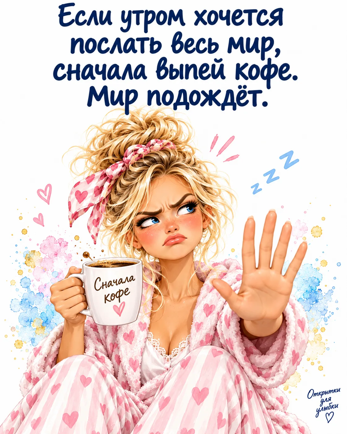 ☕ Сначала кофе, потом подвиги! И желательно, чтобы подвиги сегодня отменили.