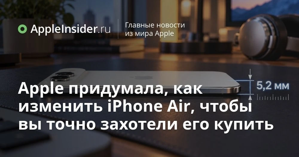 iPhone Air 2 станет тоньше и получит больше батареи: что задумала Apple