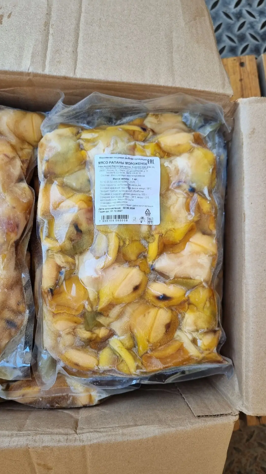 ✅ Рапан черноморский мясо