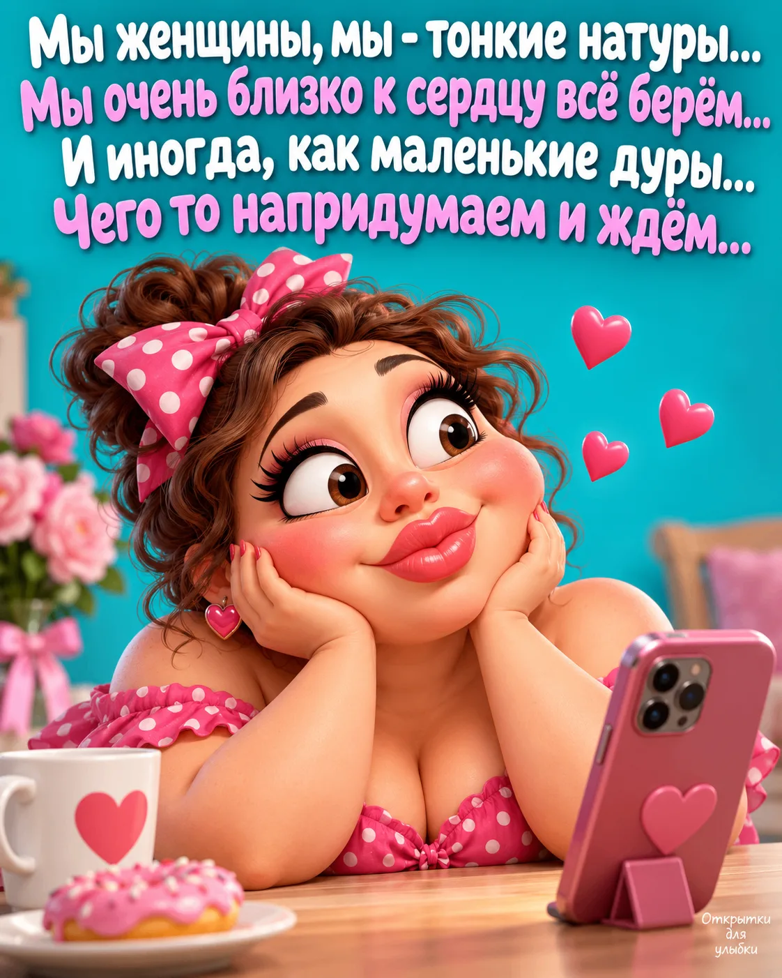 💋 У женщины в голове целый сериал: любовь, интриги, подозрения и счастливый финал. А м...