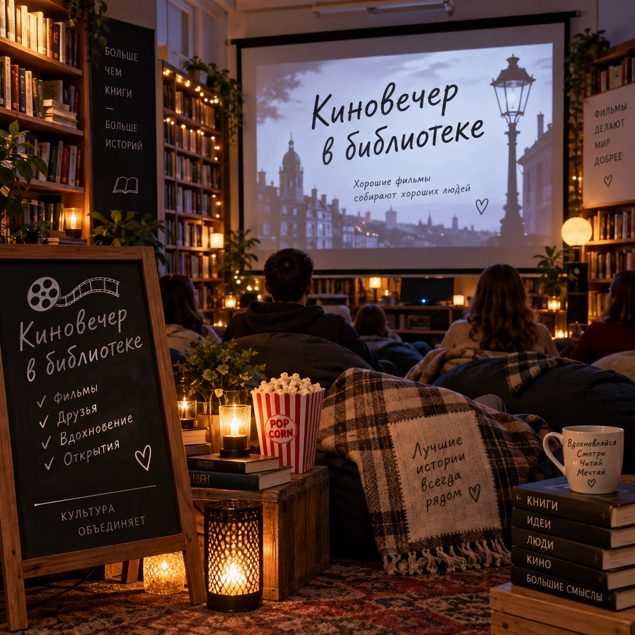 Киновечер в библиотеке