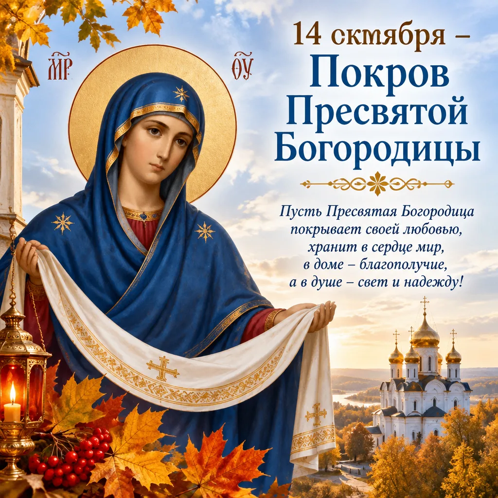 Сегодня, 14 октября, православные отмечают Покров Пресвятой Богородицы. Праздник отсыла...