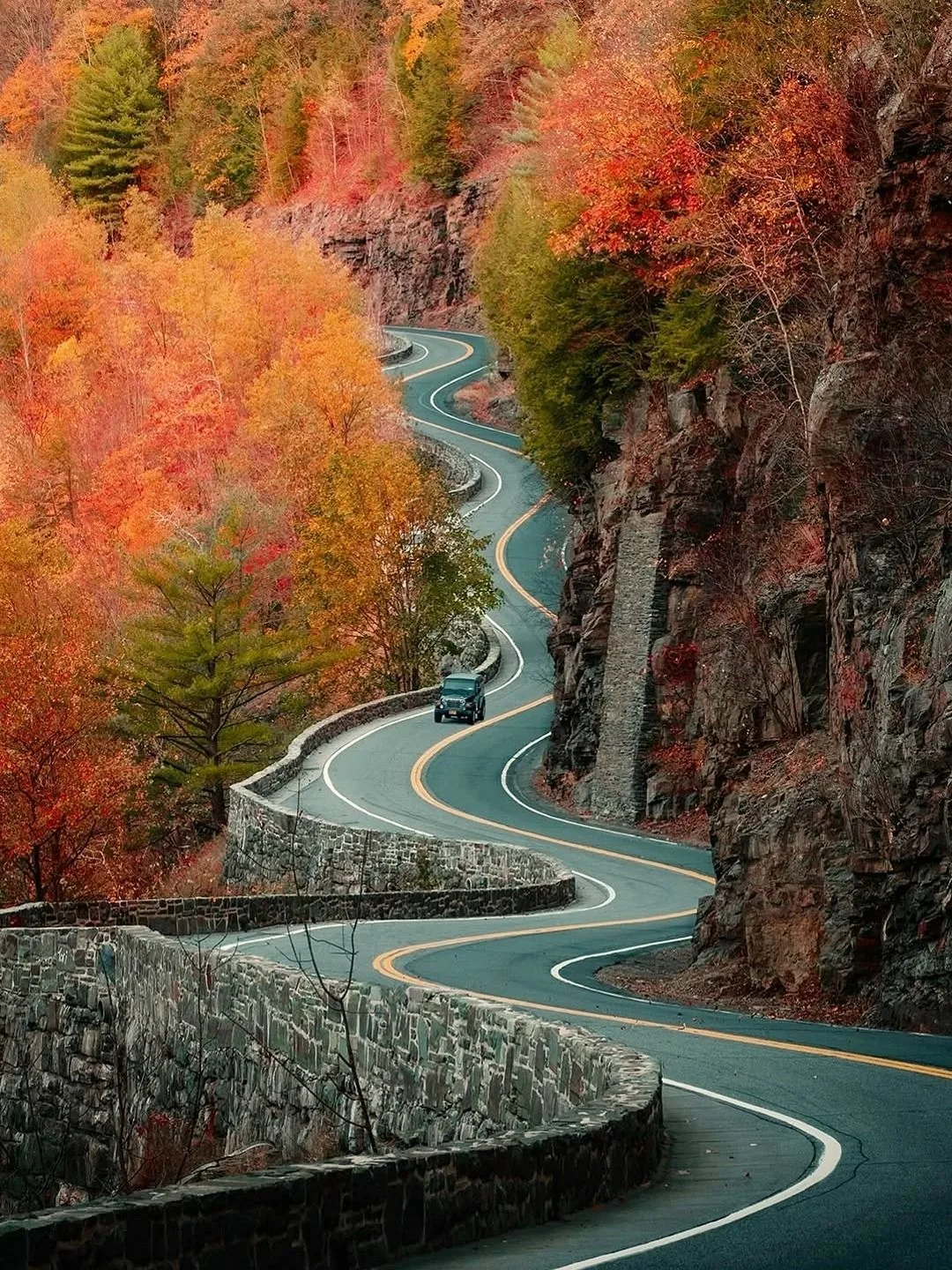 Идеальные краски осени в штате Нью-Йорк, США 🍁🍂