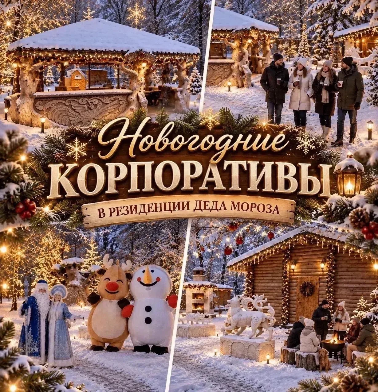 🎄 НОВОГОДНИЙ КОРПОРАТИВ В РЕЗИДЕНЦИИ ДЕДА МОРОЗА