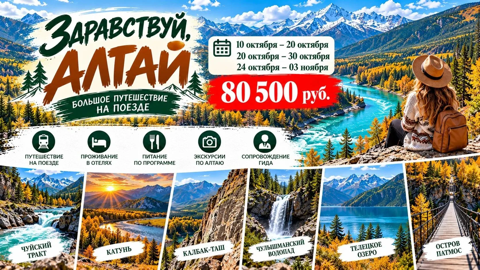 🔥Здравствуй, Алтай! – Национальный туристический маршрут России на поезде из Екатеринб...