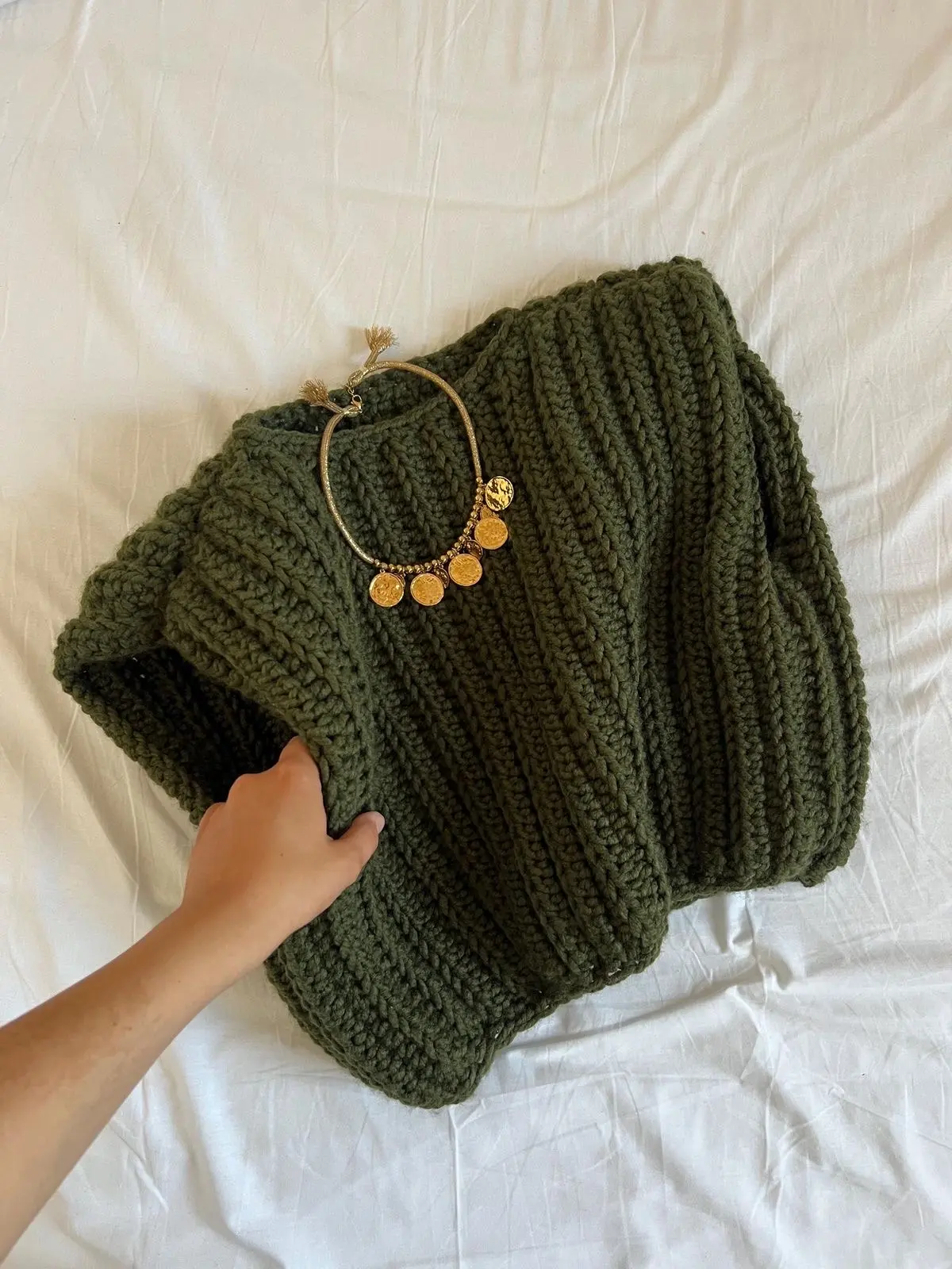Уютный кардиган оливкового цвета 🌿🧥