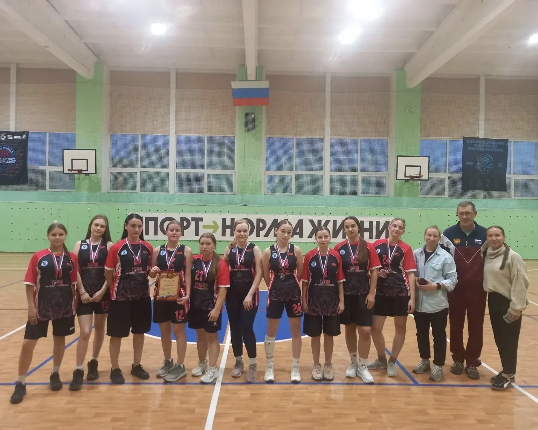 🏀 В Биробиджане завершился чемпионат по баскетболу среди женских команд