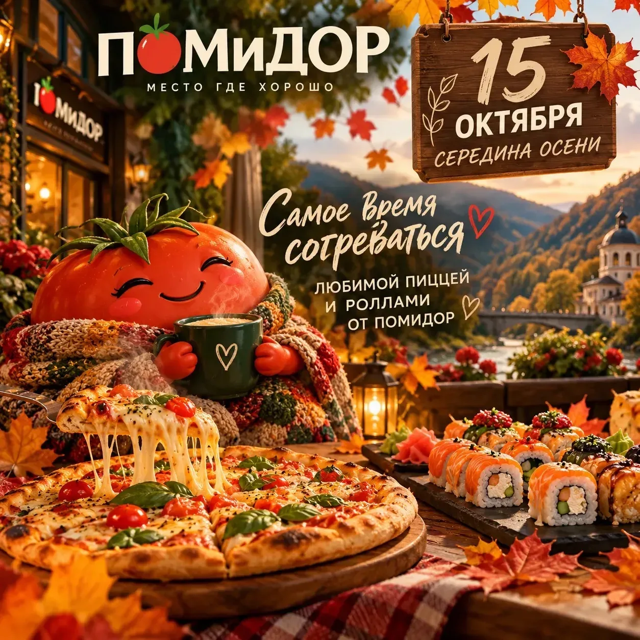 🍂 15 октября. Середина осени.