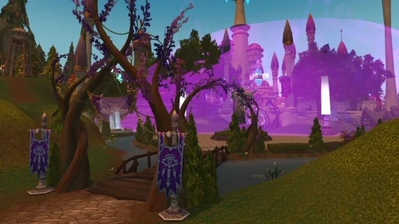 Ранняя версия Даларана из World of Warcraft: Forever