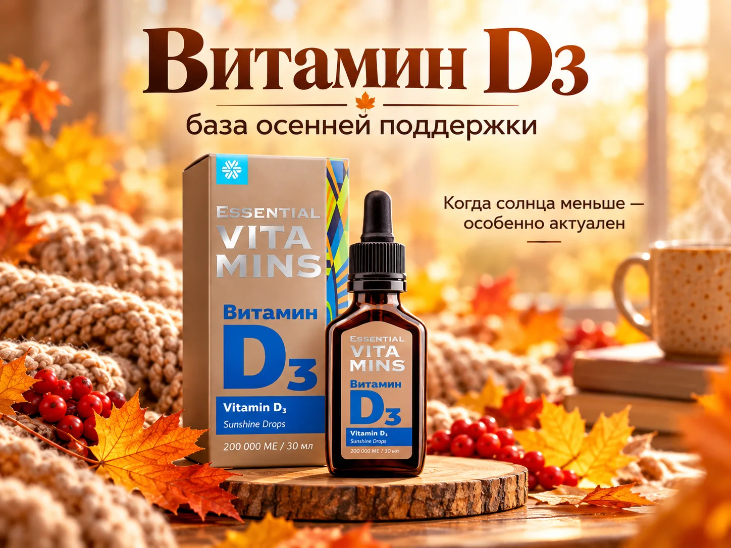 ☀️ НАЧНЁМ С ВИТАМИНА D3