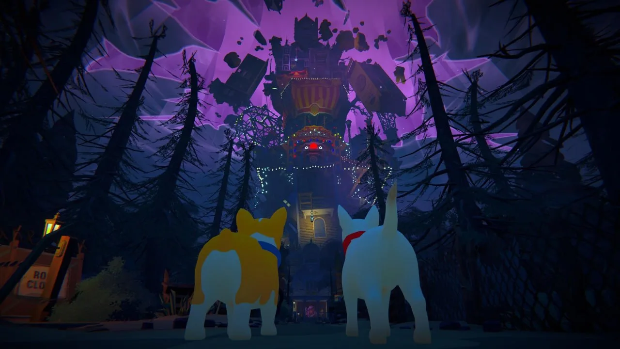В Steam вышла демка коопа в духе It Takes Two про двух пёселей — Haunted Paws.