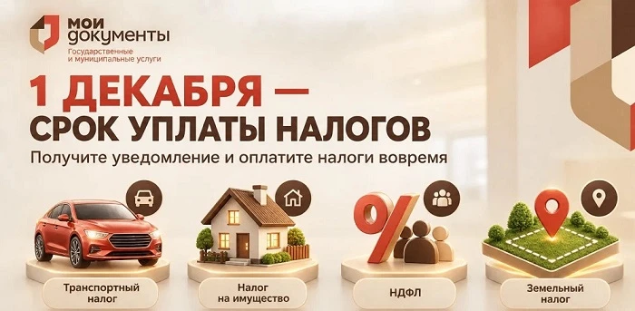 ⚠️  МФЦ информирует о налоговых уведомлениях