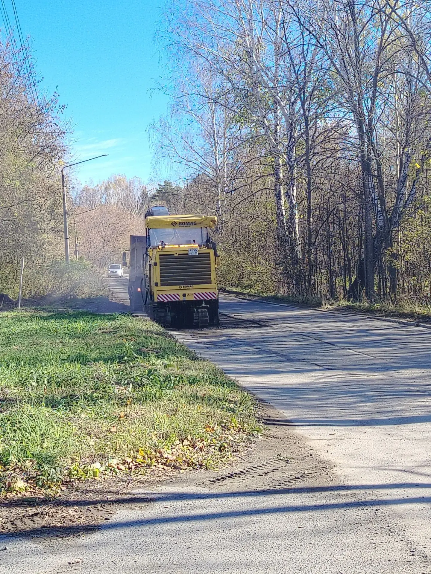 В Татыше ремонтируют дорогу на улице Заводской