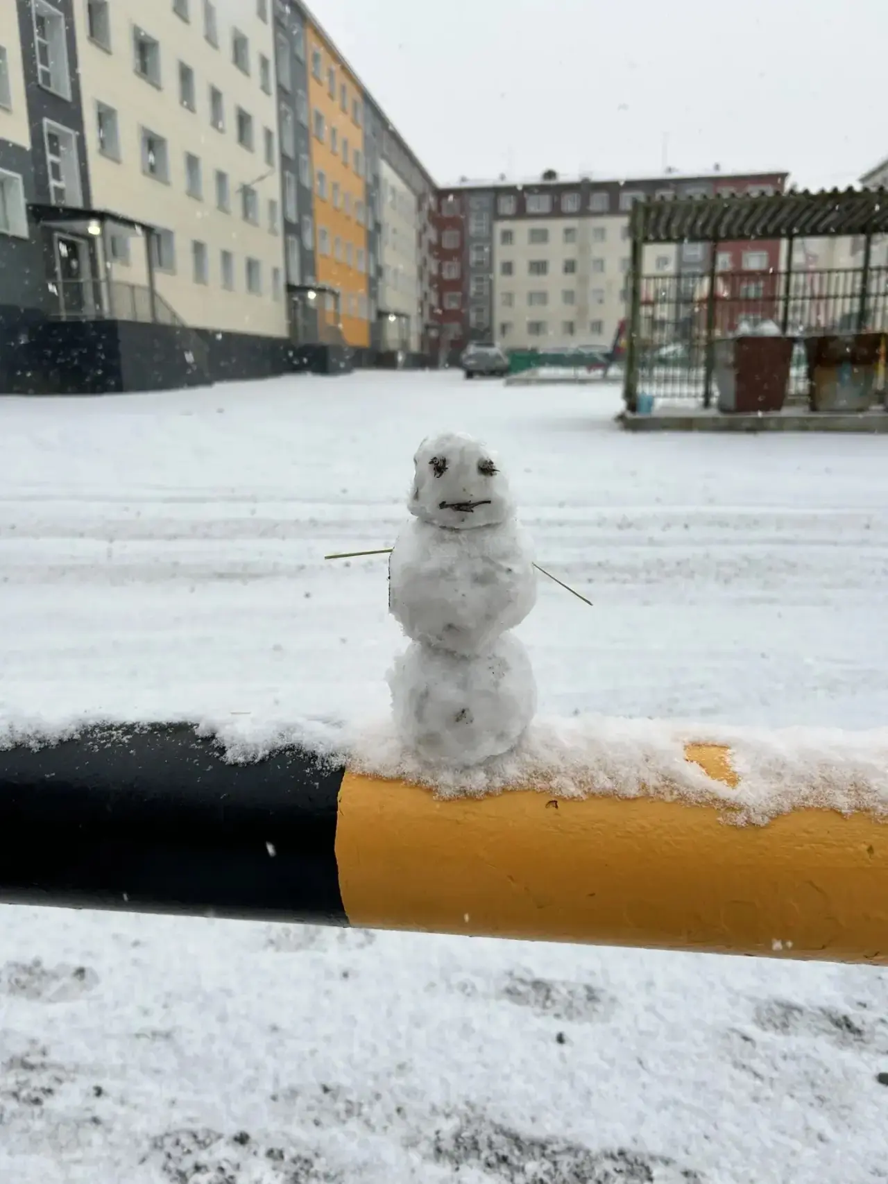 От подписчика: «поприветствуйте Первого снеговика Норильска⛄️, готовимся к НГ»🎄