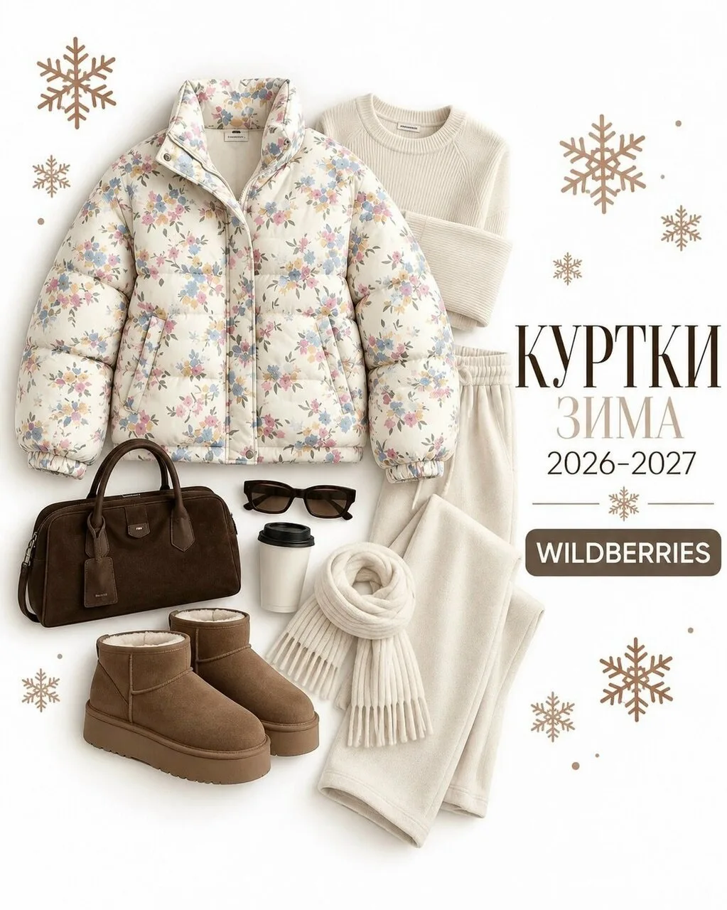 Подборка стильных зимних курток с Wildberries❄🤎