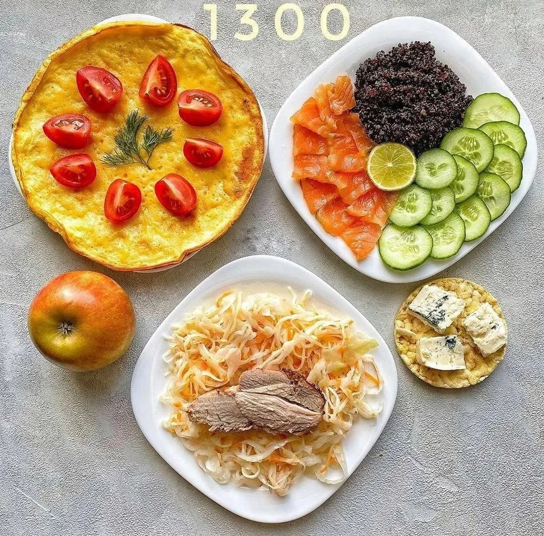 ✅Меню на 1300 кКалорий