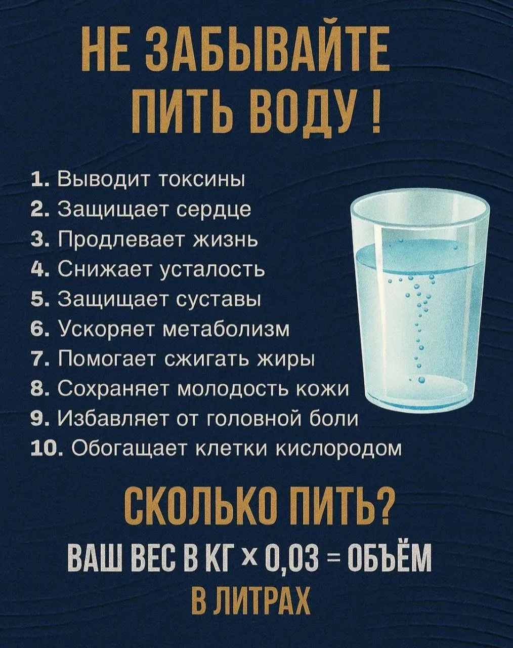 Сколько воды мы должны пить ежедневно?