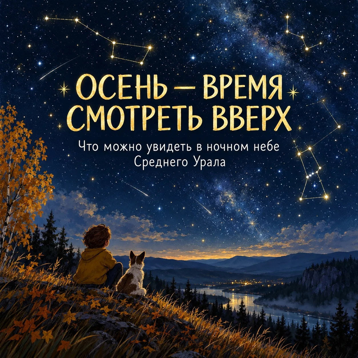 🌌 Темнеет раньше — звёзды можно ловить во время вечерней прогулки