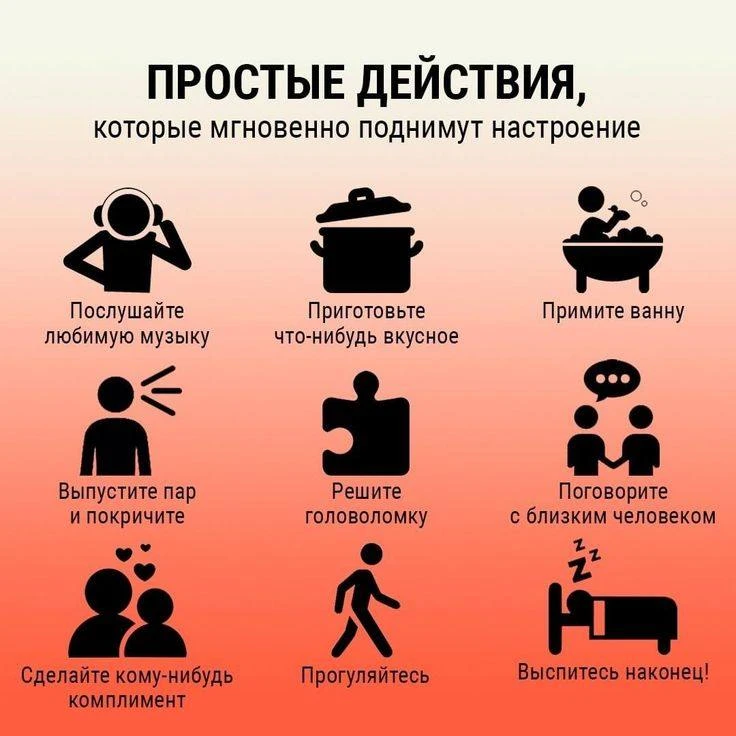 Как поднять себе настроение: 10 быстрых способов