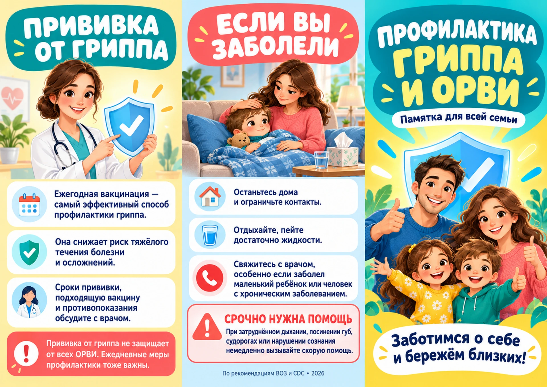 Грипп — это серьезное заболевание, которое требует внимательного отношения. Знание осно...