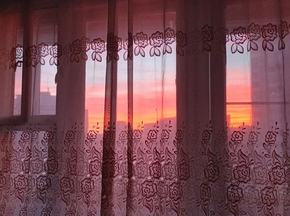 Закат без электричества в Озёрске😍