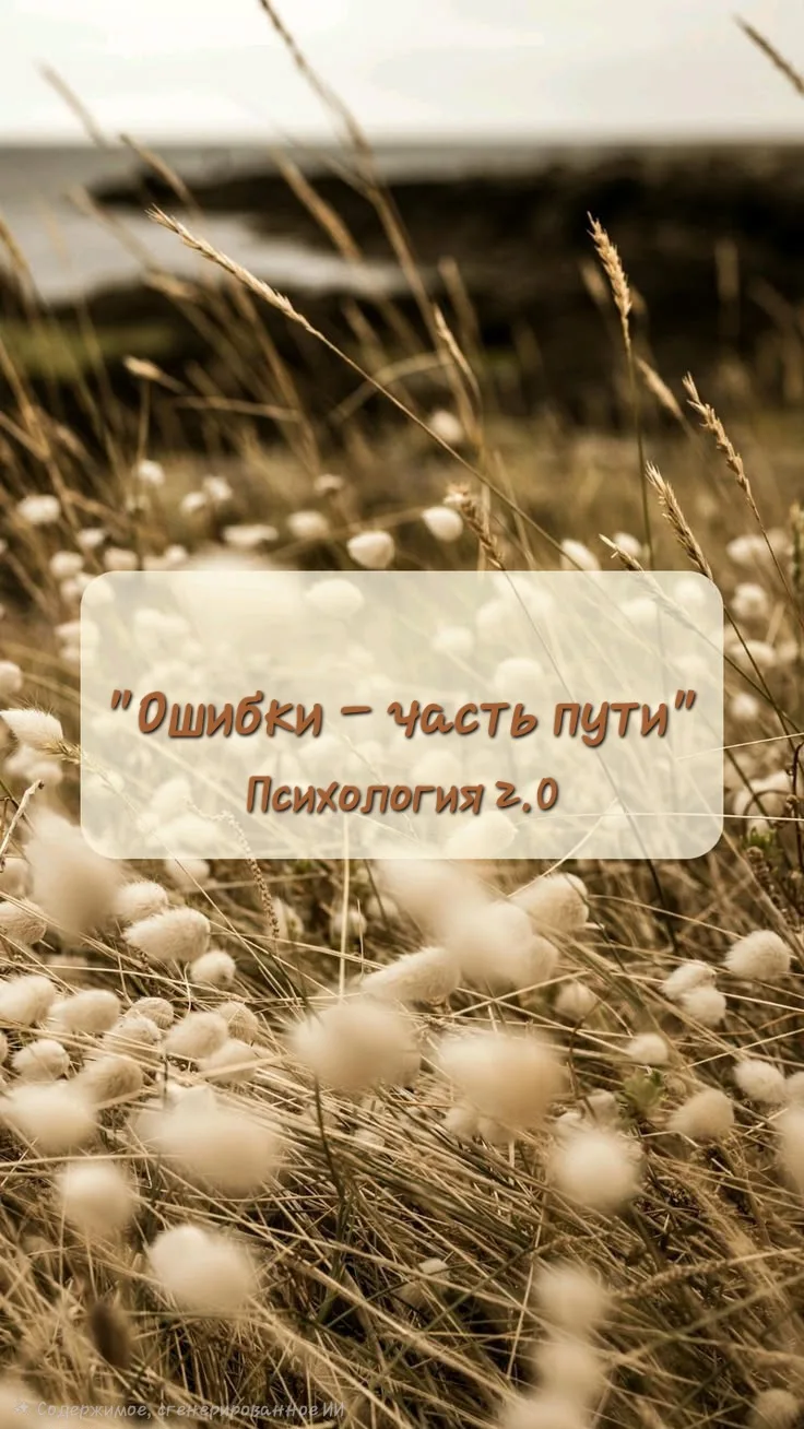 Если ты не прощаешь себе ошибок, ты перестаёшь пробовать новое 🍂🍂🍂