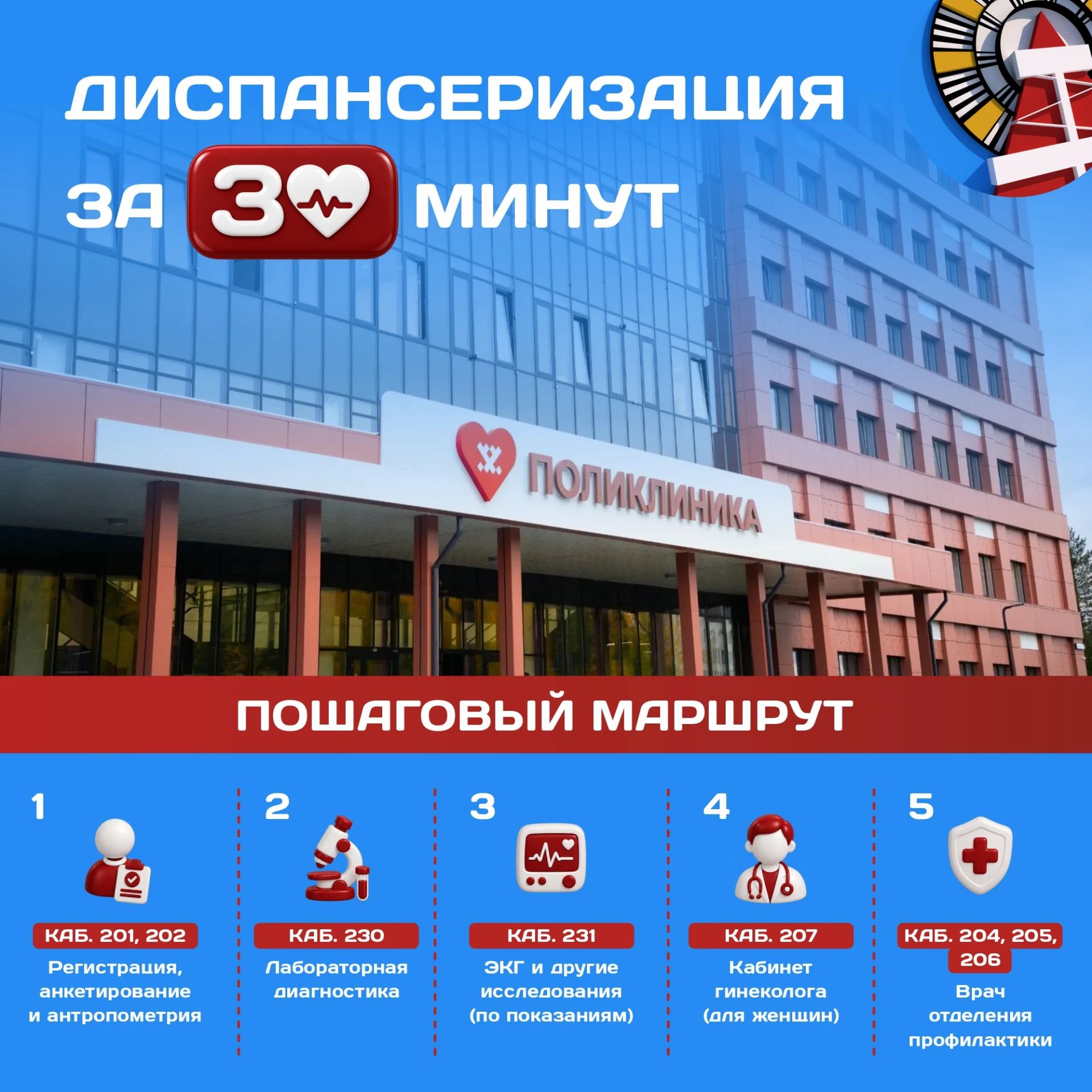 Для тех, кто давно хотел пройти диспансеризацию, но откладывал из-за нехватки времени, ...
