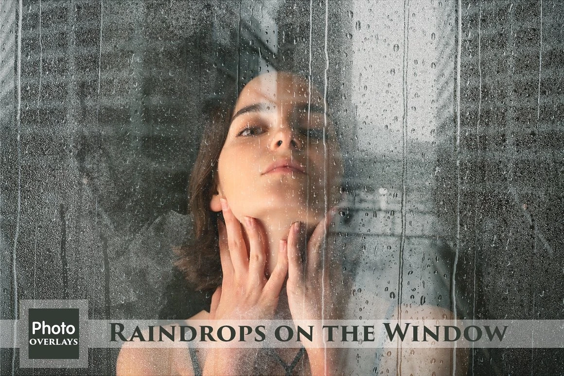 ✅ Raindrops on the Window Overlays