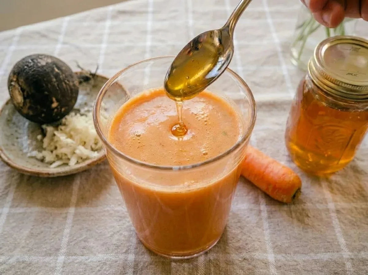 🍹 Сок из чёрной редьки с морковью – здоровье в стакане!