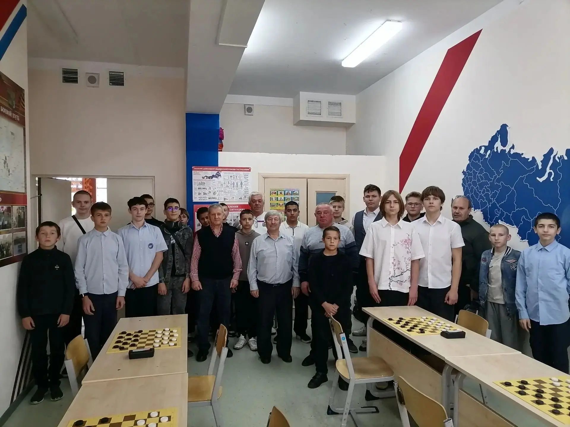 На площадке школы №61 состоялось Первенство Курской области по русским шашкам