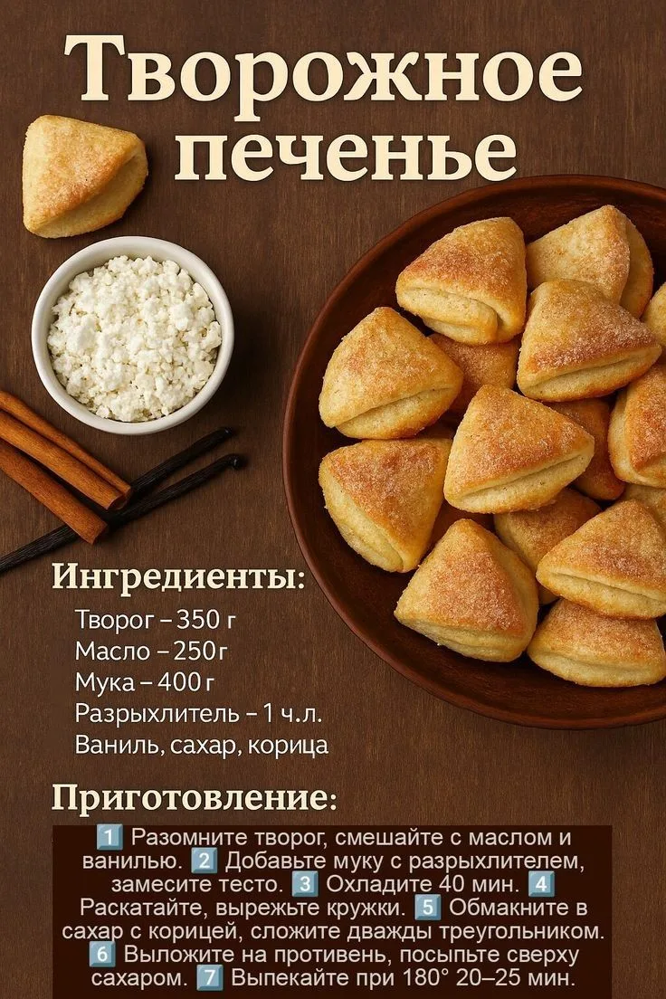 А вы любите творожное печенье?🍪